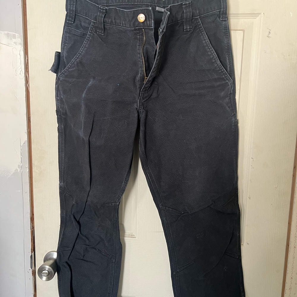 Carhartt Men's black canvas work pants